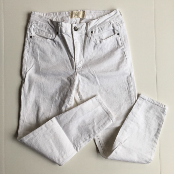 Rachel Roy Women Size 30 Crop Skinny White Jeans - Picture 2 of 10